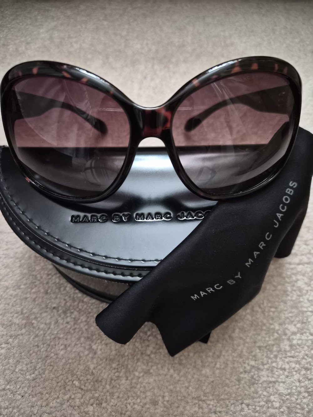 Marc by Marc Jacobs Tortoiseshell Sunglasses with Brown Gradient Lenses